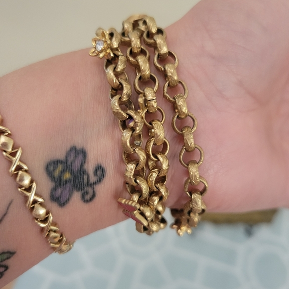 Price Final Beautiful Gold Toned Butterfly Garden Juicy Couture Bracelet - Picture 8 of 10